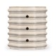 Octagon Limed Acacia End Table