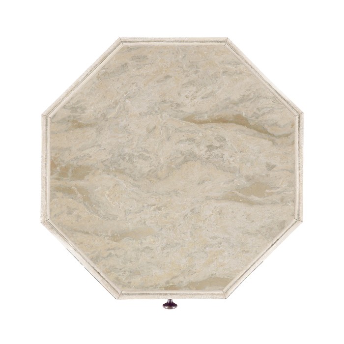 Octagon Limed Acacia End Table