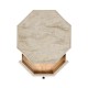 Octagon Limed Acacia End Table