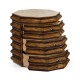 Octagon Rustic Walnut End Table