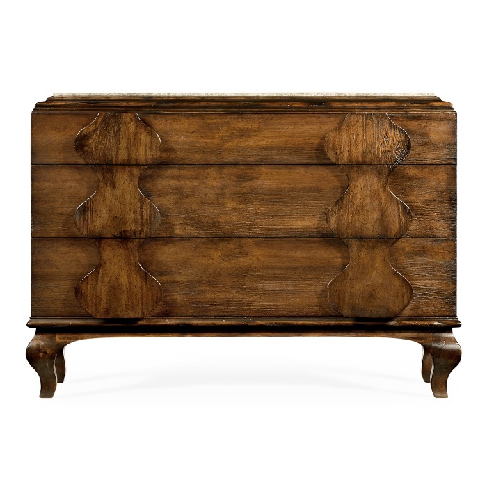 Rustic Walnut Chest of Drawers