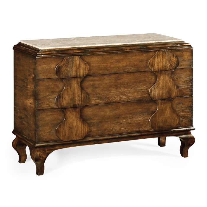 Rustic Walnut Chest of Drawers