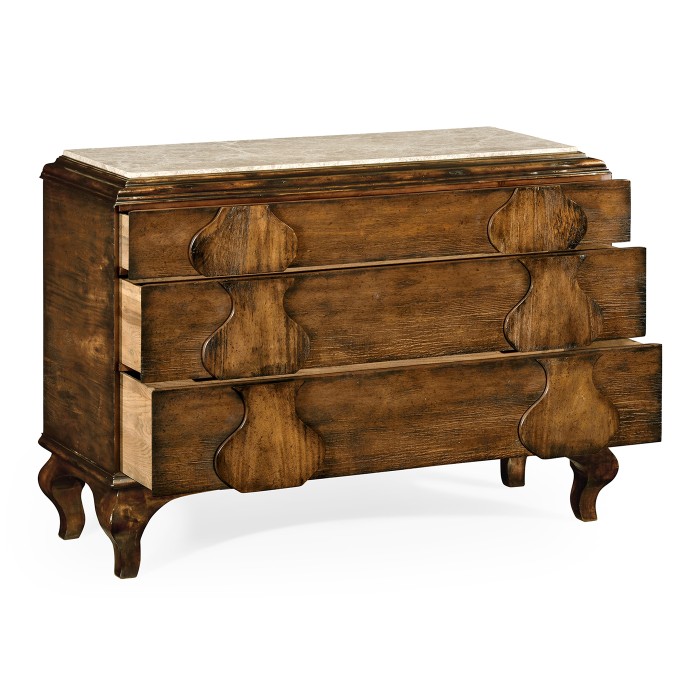Rustic Walnut Chest of Drawers