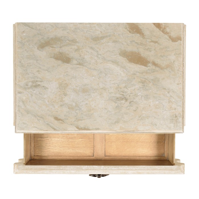 Rectangular Limed Acacia Chest of Drawers