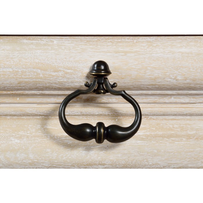 Rectangular Limed Acacia Chest of Drawers