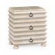 Rectangular Limed Acacia Chest of Drawers
