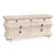 Large Rectangular Limed Acacia Chest of Drawers