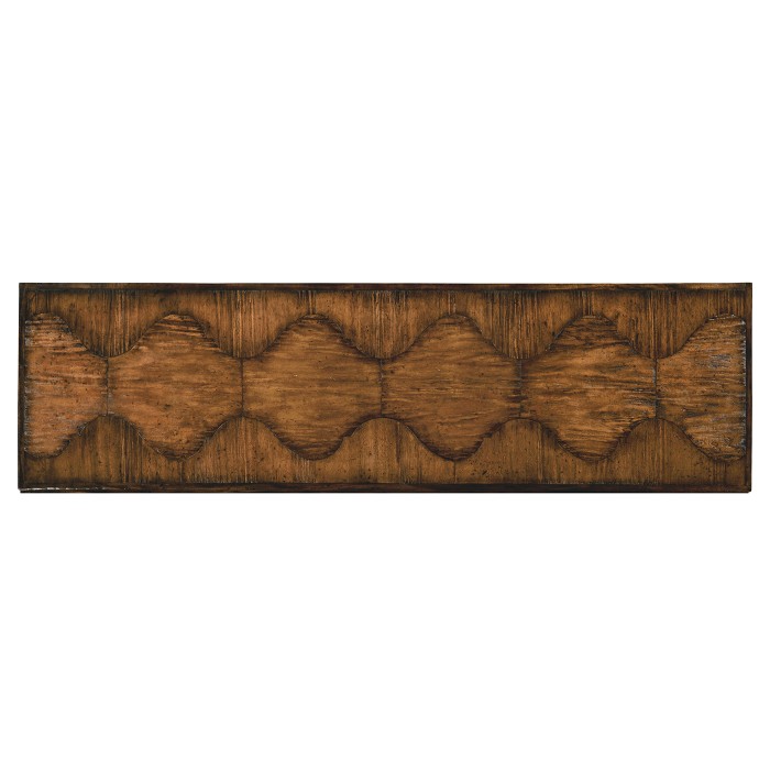 Large Rectangular Rustic Walnut Chest of Drawers