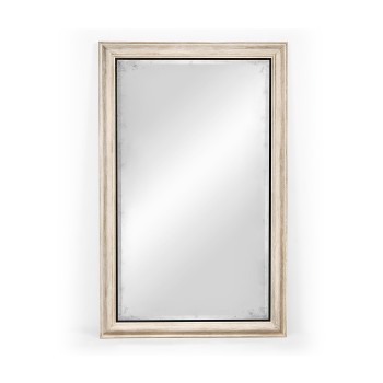 Rectangular Limed Acacia Antique Mirror