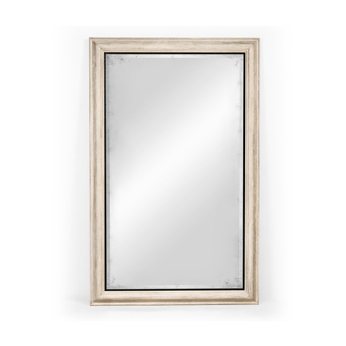 Rectangular Limed Acacia Antique Mirror