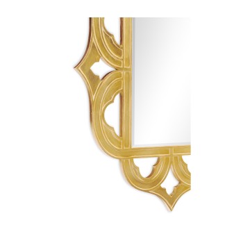 Gilded antique gold-leaf mirror