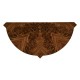 Walnut Barleytwist Demilune Console Table