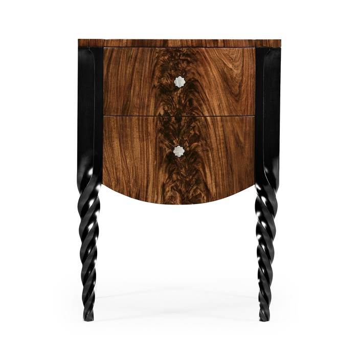 Black Barleytwist Bedside Chest