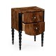 Black Barleytwist Bedside Chest