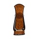 Feather Inlay Hand Carved Standing Mirror