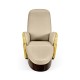 Gilded Angel Wing Chair with Ottoman