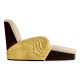 Gilded Angel Wing Chair with Ottoman