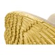 Gilded Angel Wing Chair with Ottoman