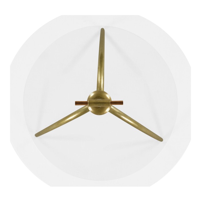 Brass & Glass Round Drinks Table