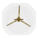 Brass & Glass Round Drinks Table