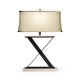 Artisan Table Lamp in Limed Acacia with Wrought Iron