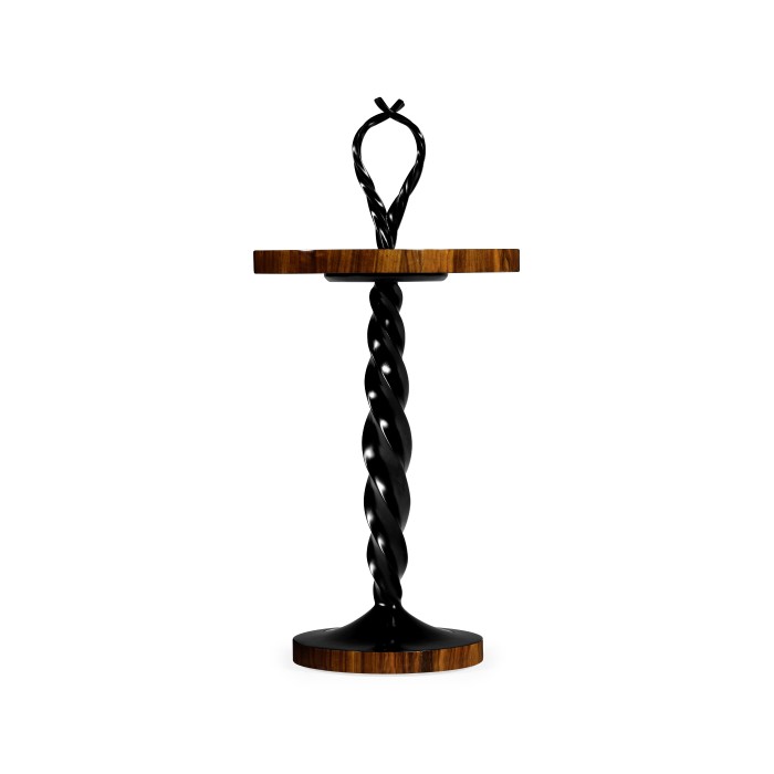 Black Barleytwist Drinks Table