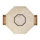 Octagon limed acacia coffee table