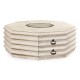 Octagon limed acacia coffee table