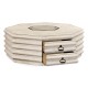 Octagon limed acacia coffee table