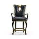 Black Painted Counter Stool (Arm)