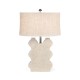 Limed Acacia Table Lamp