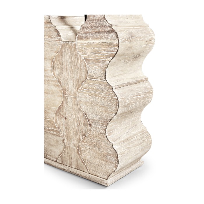 Limed Acacia Table Lamp