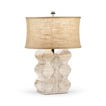 Limed Acacia Table Lamp