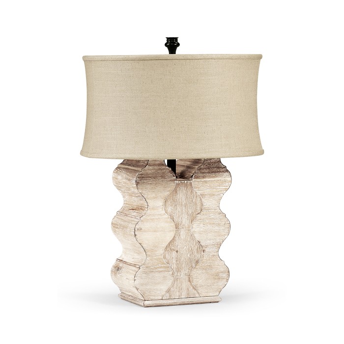 Limed Acacia Table Lamp