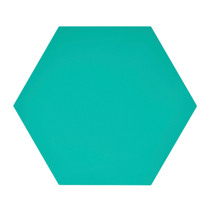 Hexagon lamp table (Aruba Blue)