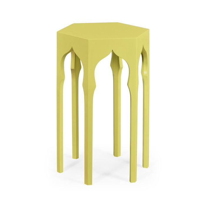 Hexagon lamp table (Split Pea)