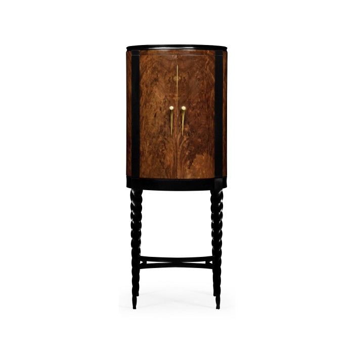 Black Barleytwist Drinks Cabinet