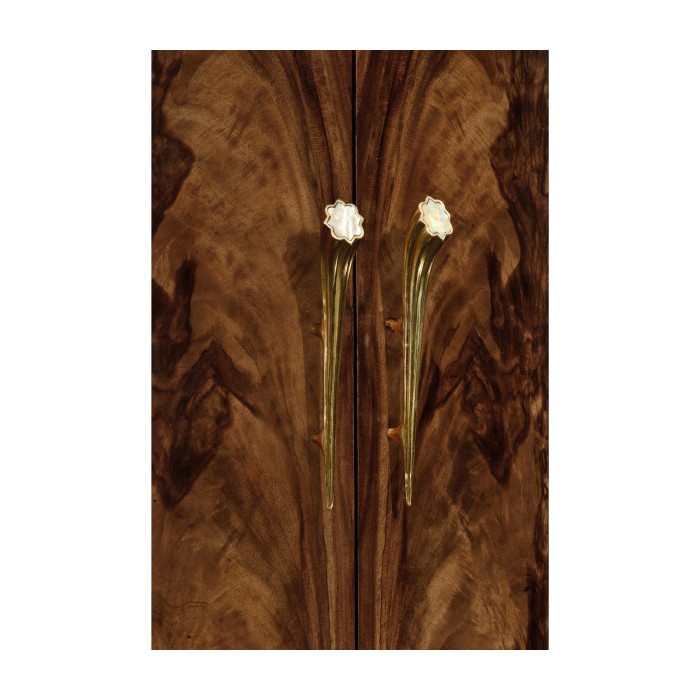 Walnut Barleytwist Drinks Cabinet