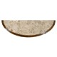 Demilune Console Table in Rustic Walnut