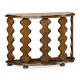 Demilune Console Table in Rustic Walnut