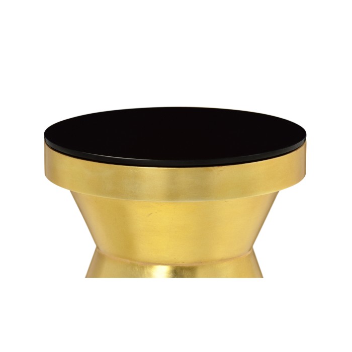 Gilded round wine table