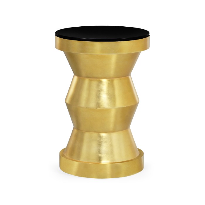 Gilded round wine table