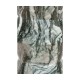 Round Geometric Faux Black & Grey Marble Wine Table