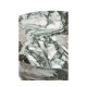 Round Geometric Faux Black & Grey Marble Wine Table