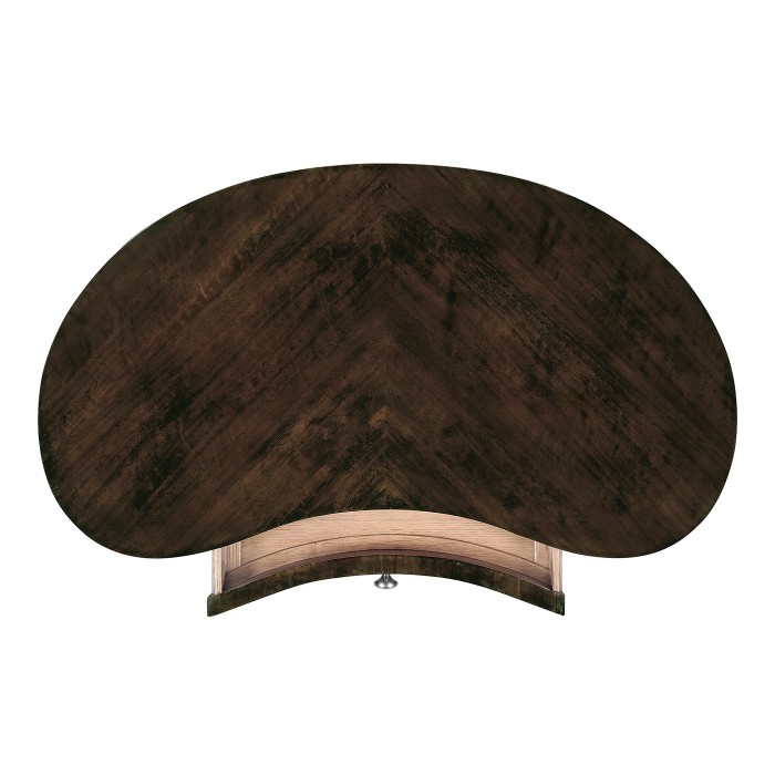 Black Eucalyptus Kidney Shaped Side Table
