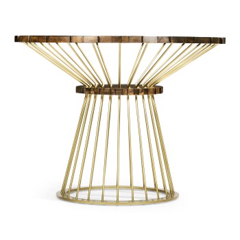 Camden Round Brass Centre Table