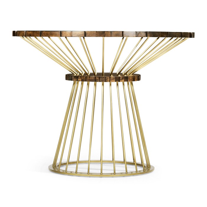 Camden Round Brass Centre Table