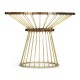 Camden Round Brass Centre Table