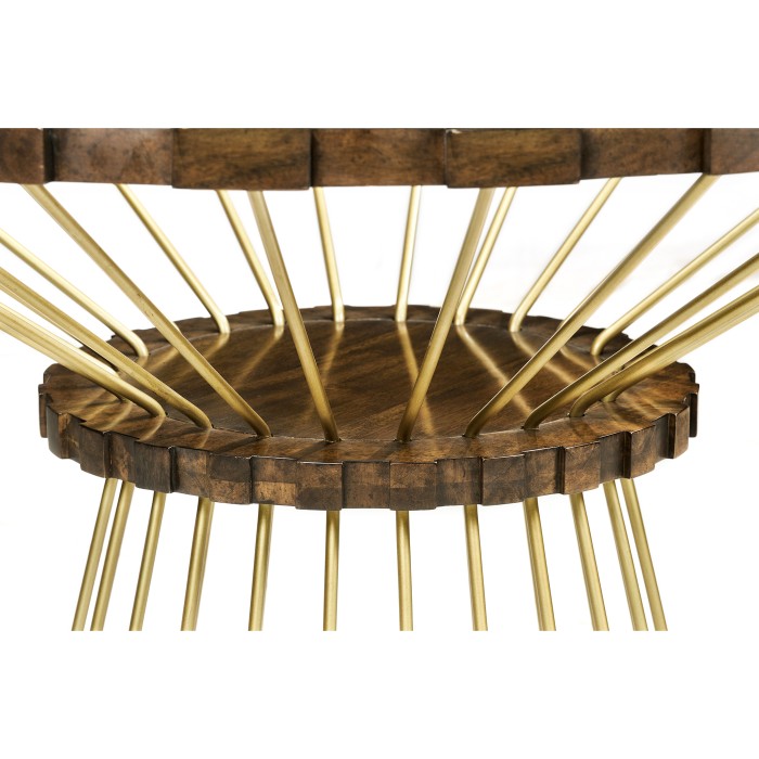 Camden Round Brass Centre Table