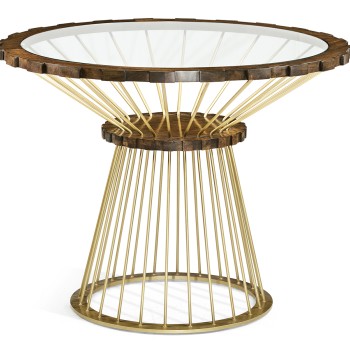 Camden Round Brass Centre Table